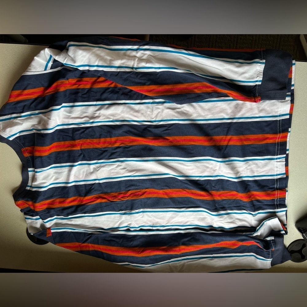 Gold striped long sleeve shirt men’s​ - Picture 3 of 3